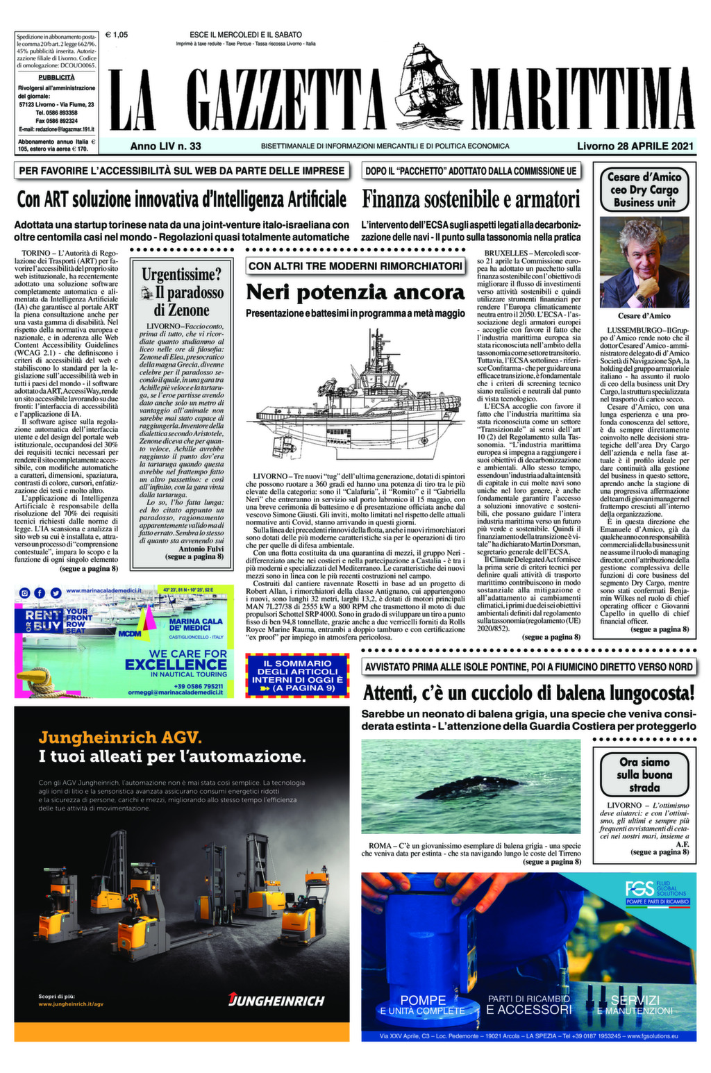 Giornale del 28-4-2021