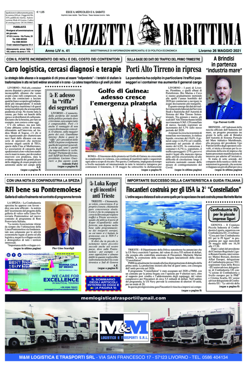 Giornale del 26-5-2021