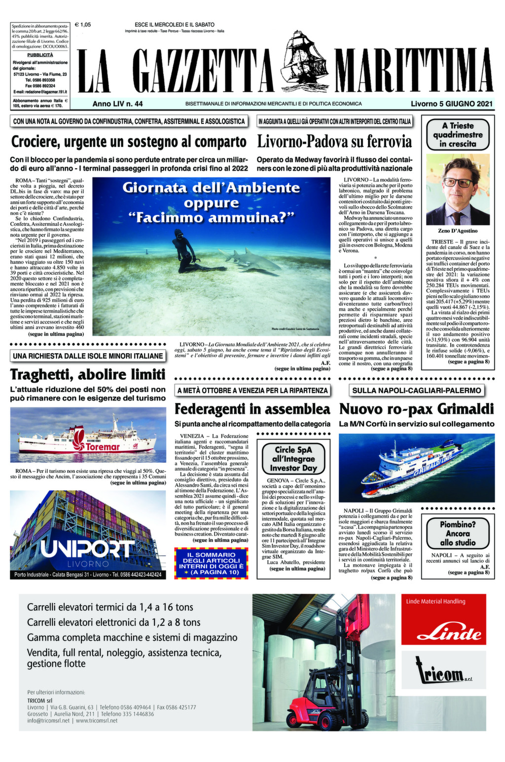 Giornale del 5-6-2021
