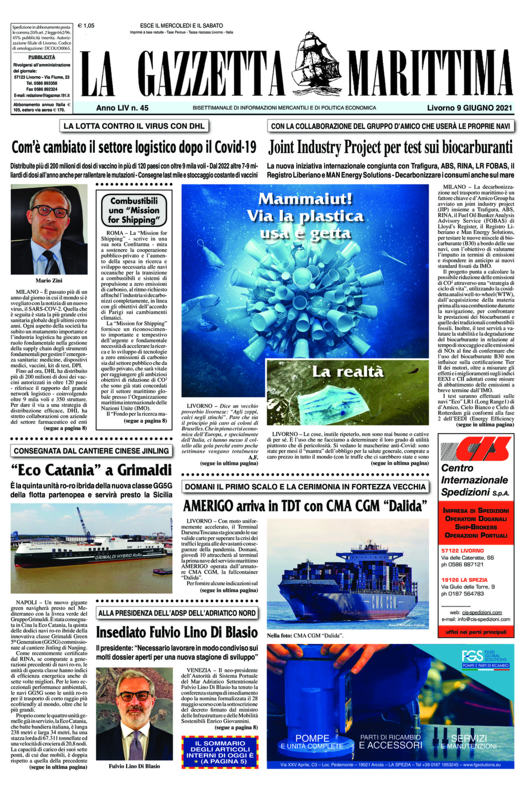 Giornale del 9-6-2021