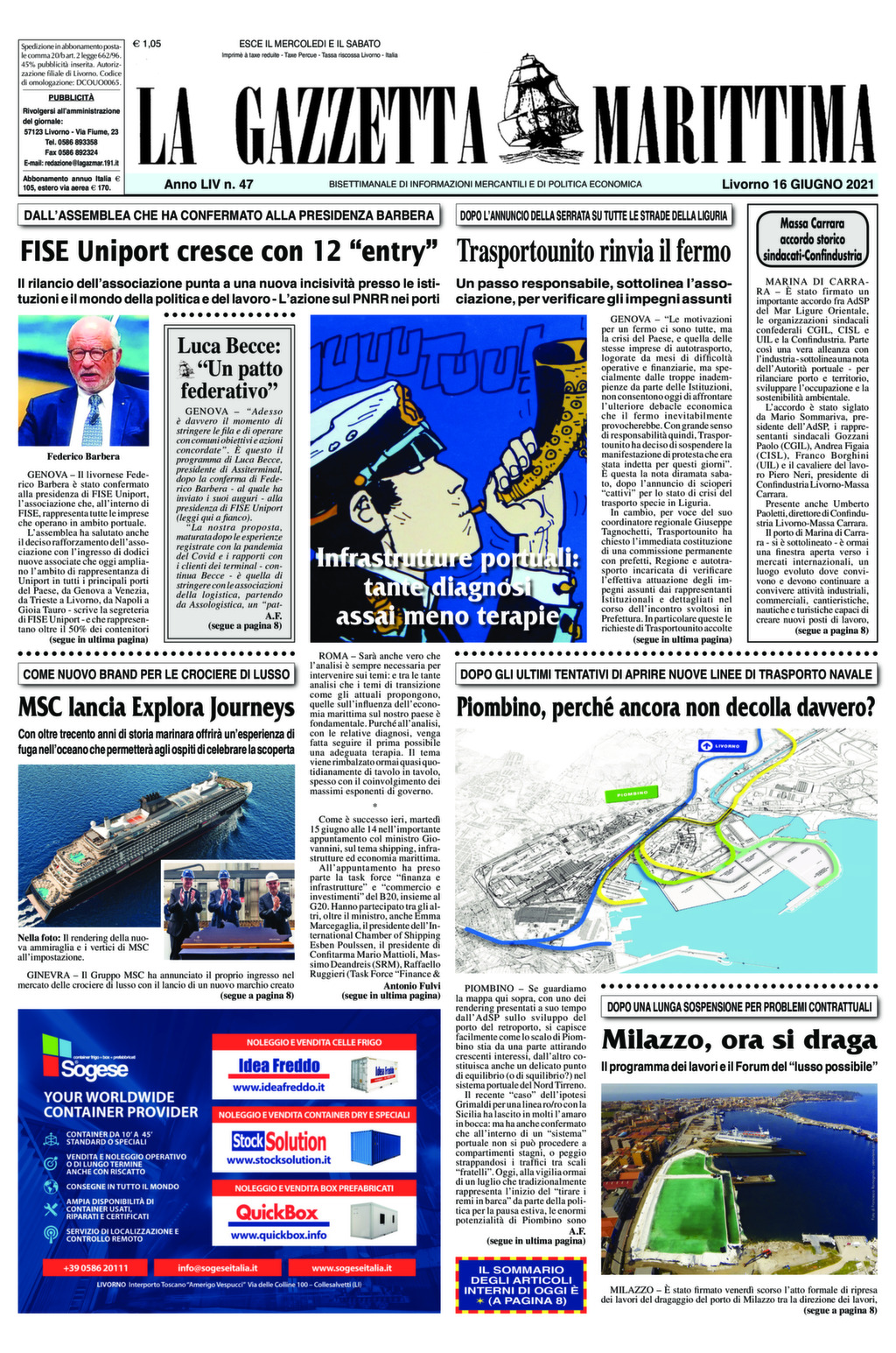 Giornale del 16-6-2021