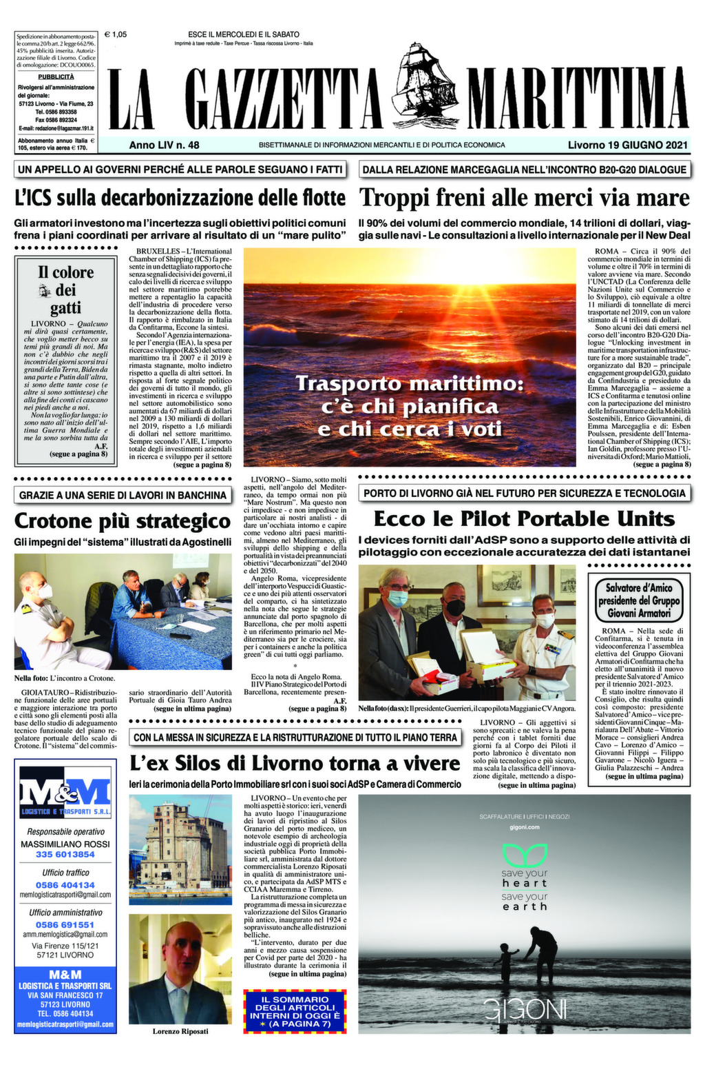 Giornale del 19-6-2021