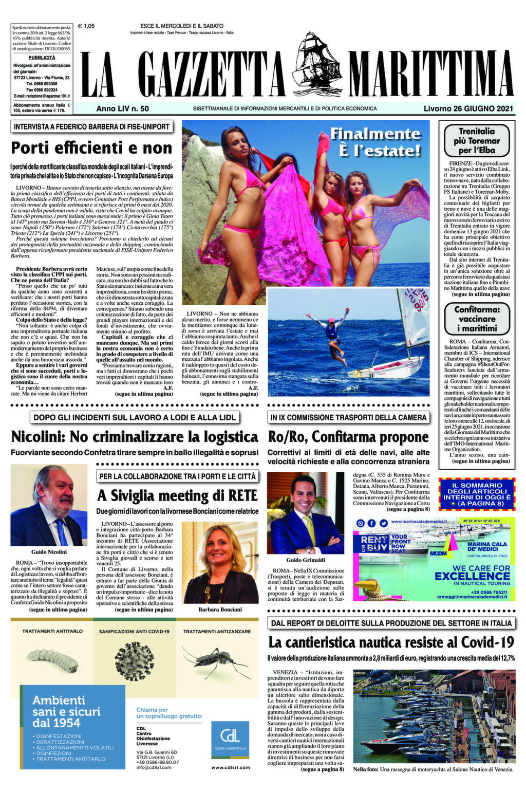 Giornale del 26-6-2021