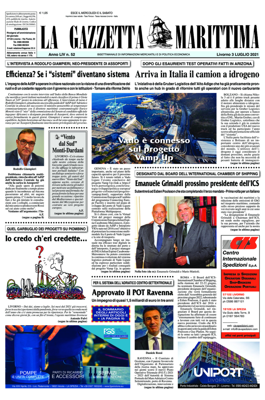 Giornale del 3-7-2021