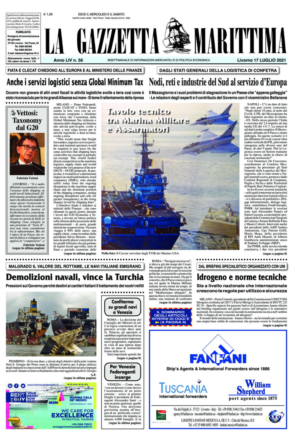 Giornale del 17-7-2021