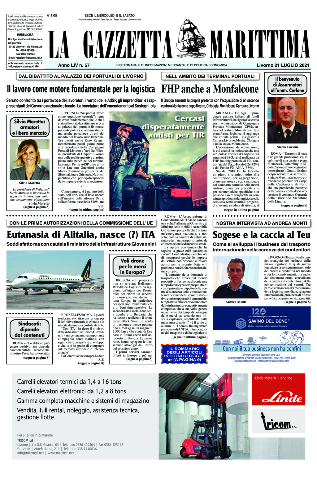 Giornale del 21-7-2021
