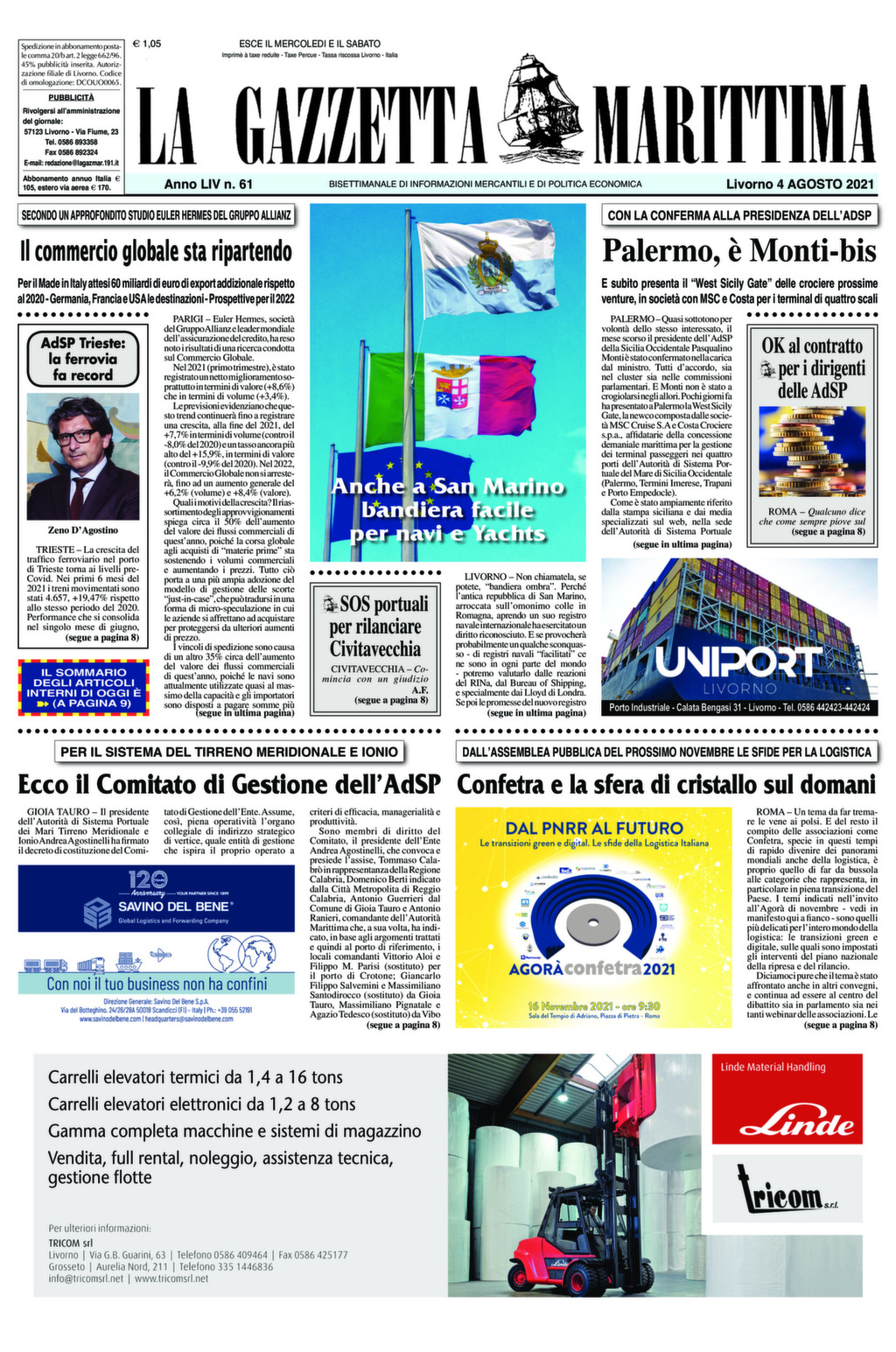 Giornale del 4-8-2021