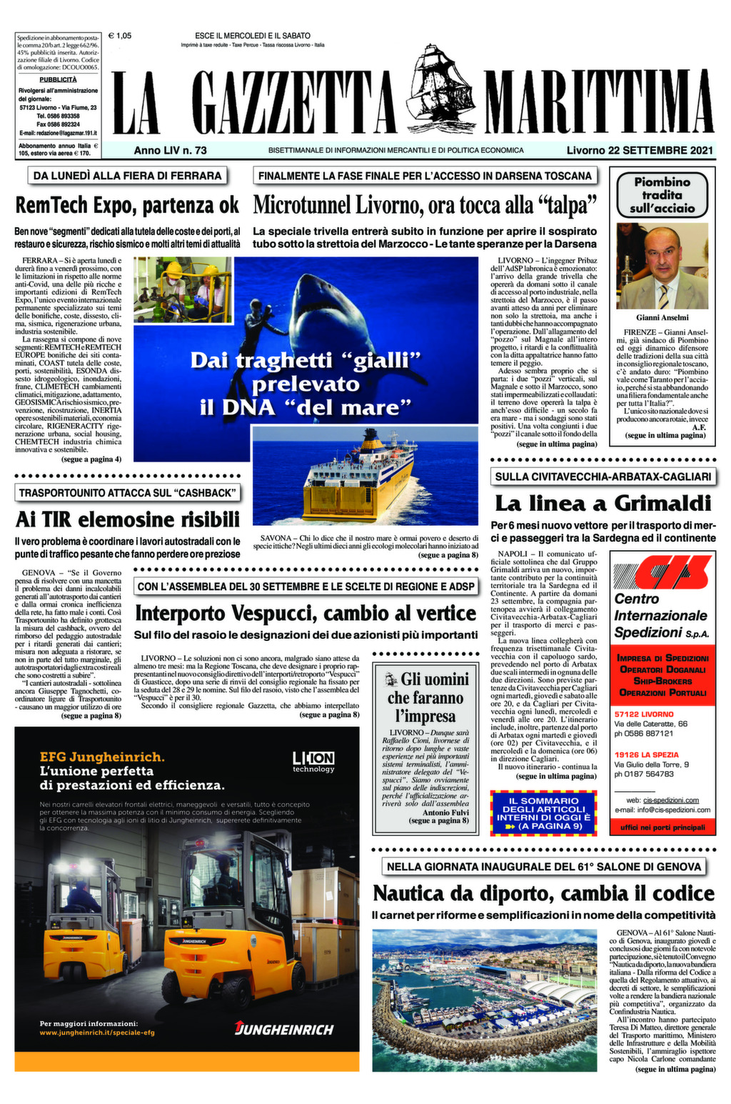 Giornale del 22-9-2021
