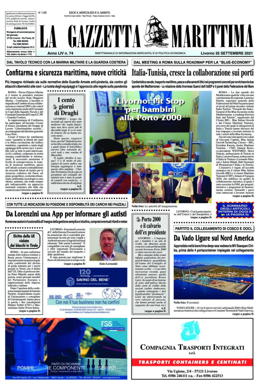 Giornale del 25-9-2021