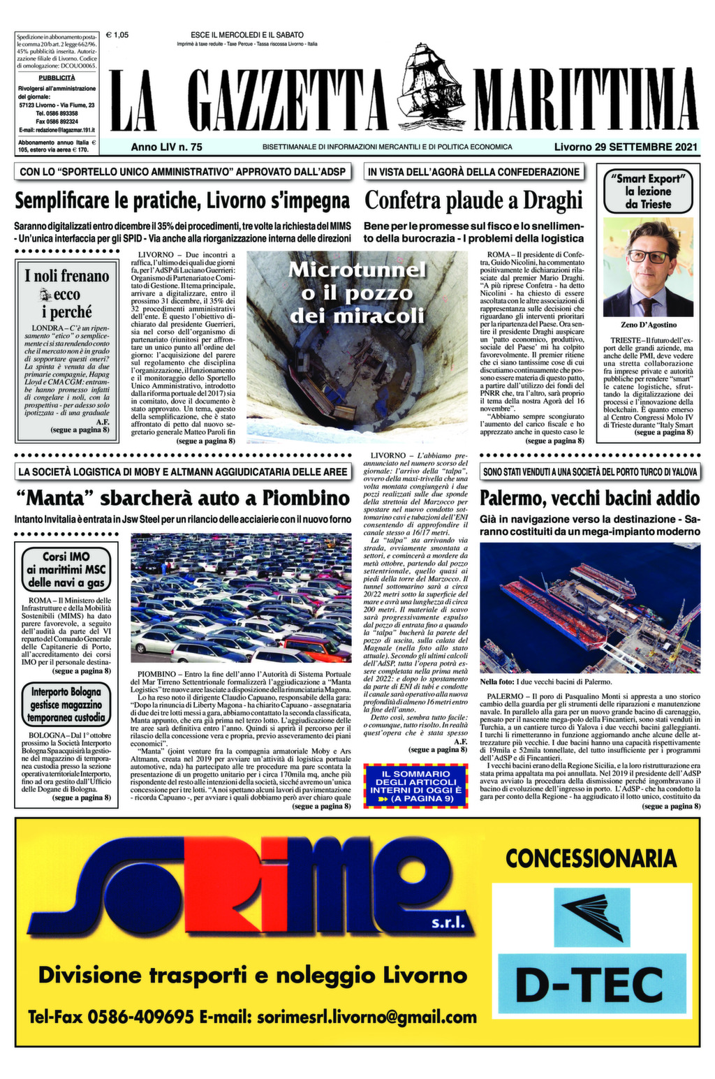 Giornale  del  29-9-2021