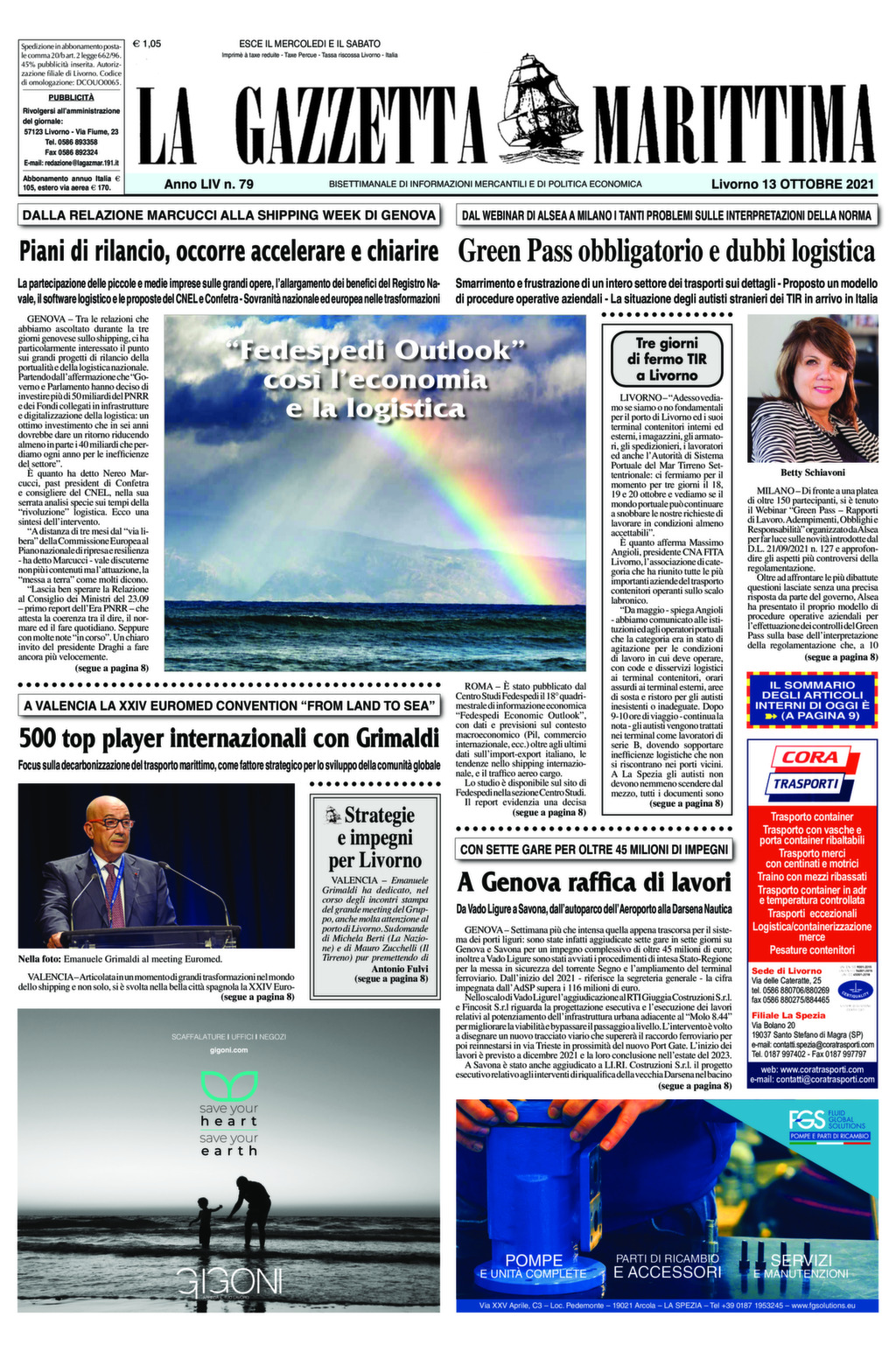 Giornale del 13-10-2021