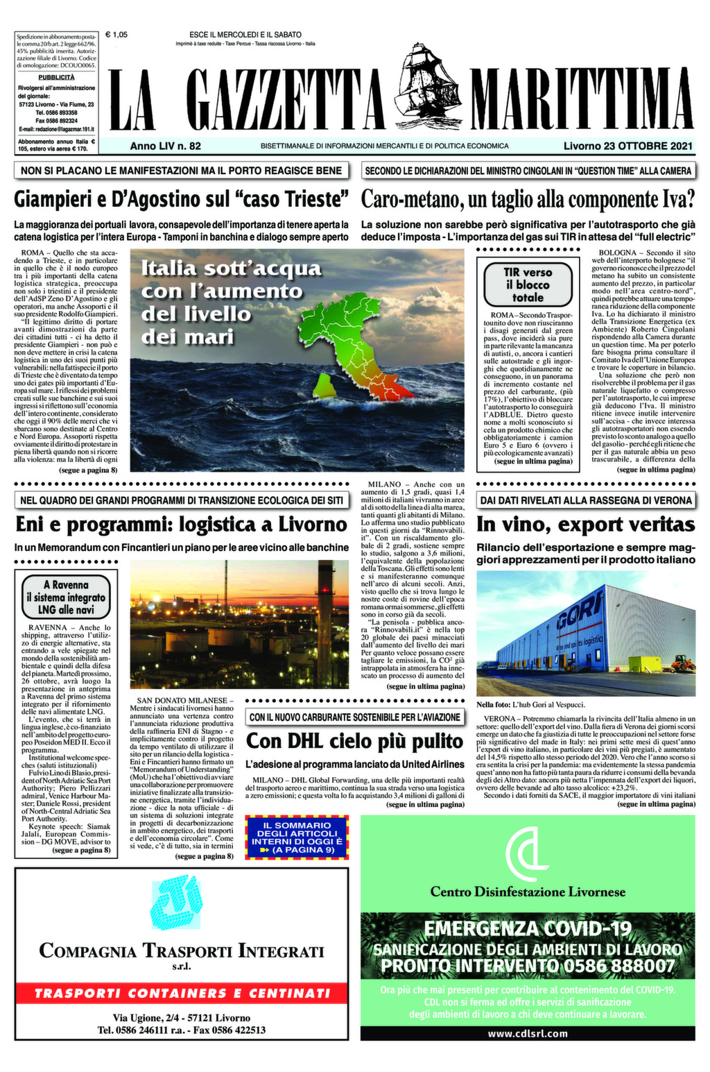 Giornale del 23-10-2021