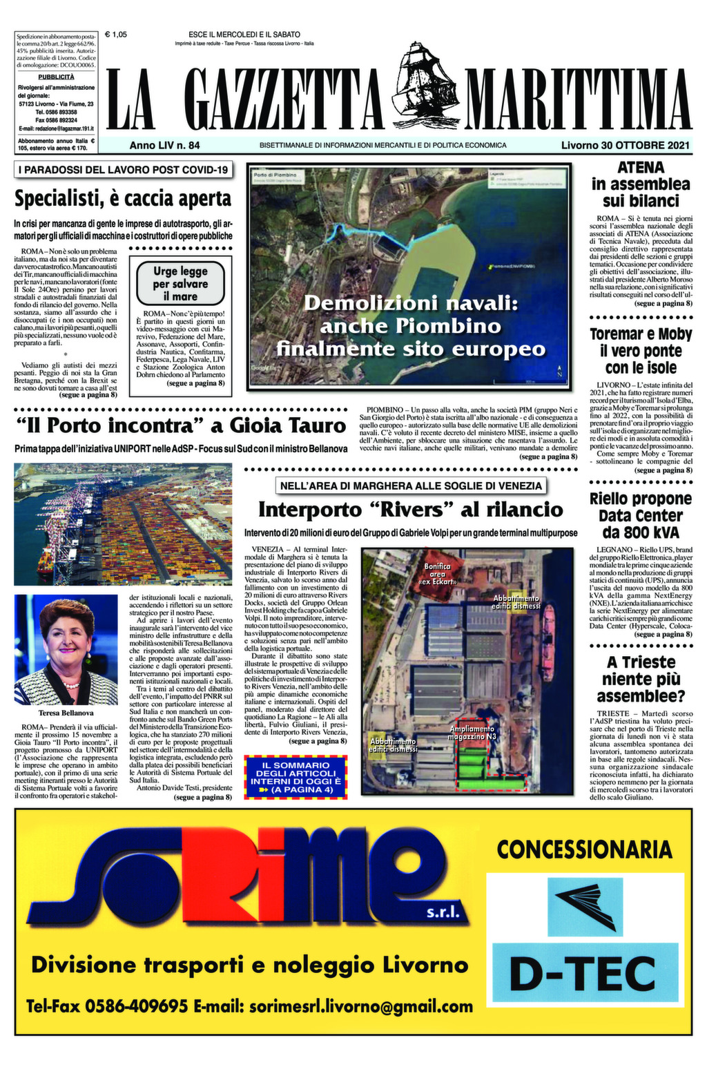 Giornale del 30-10-2021