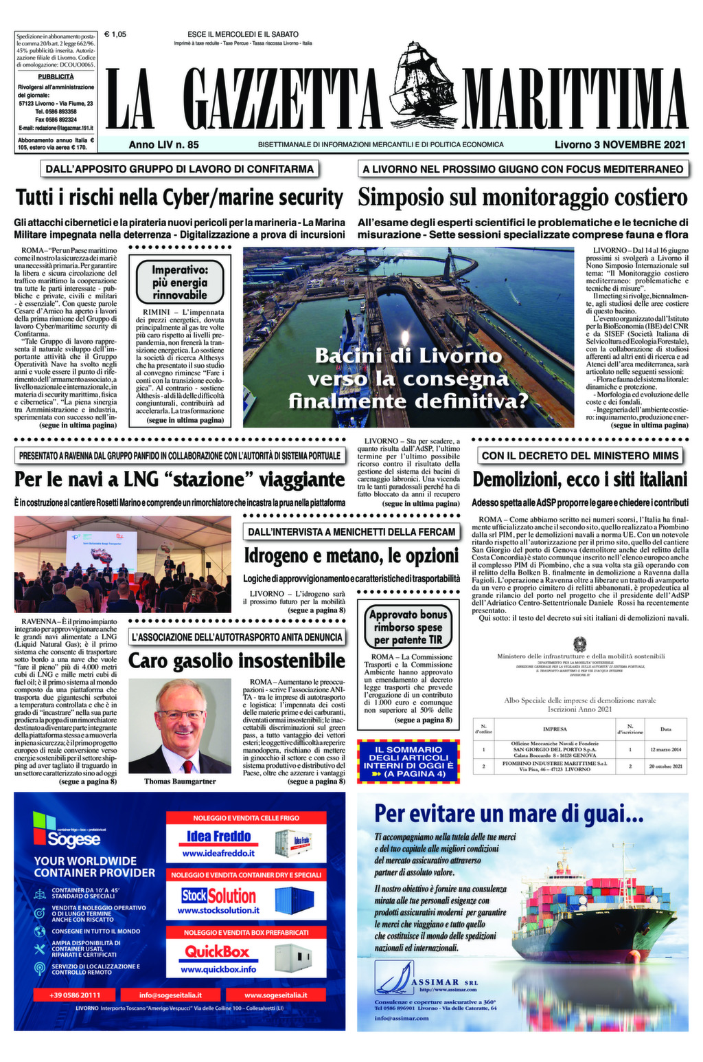 Giornale del 3-11-2021