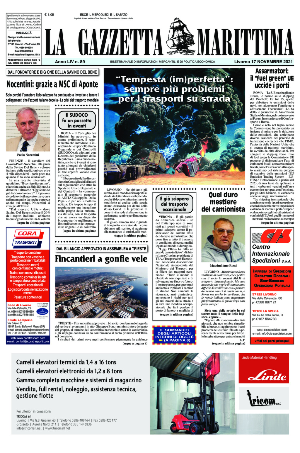 Giornale del 17-11-2021