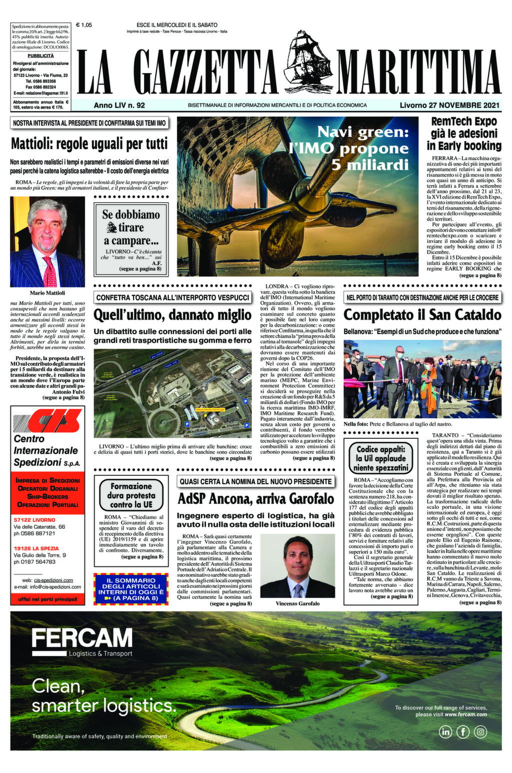 Giornale del 27-11-2021