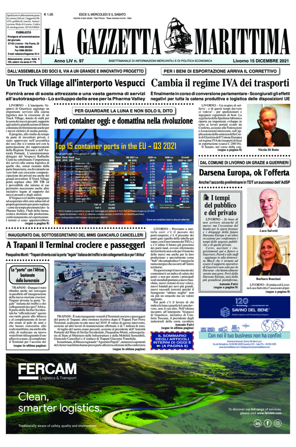 Giornale del 15-12-2021