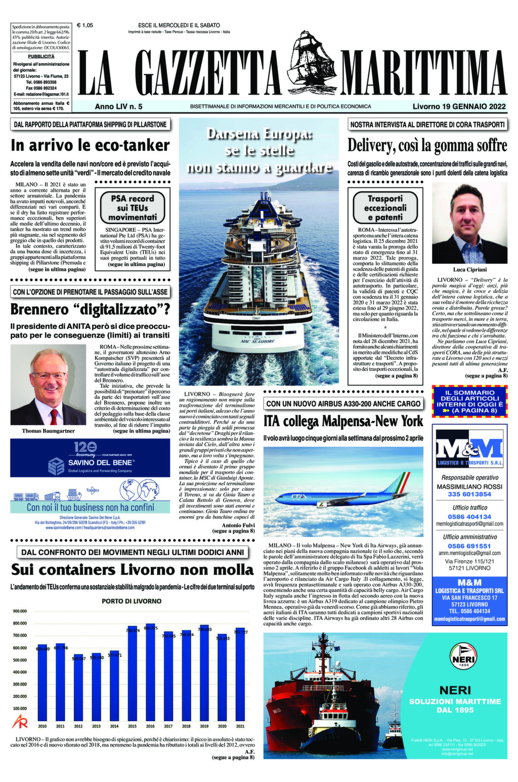 Giornale del 19-01-2022