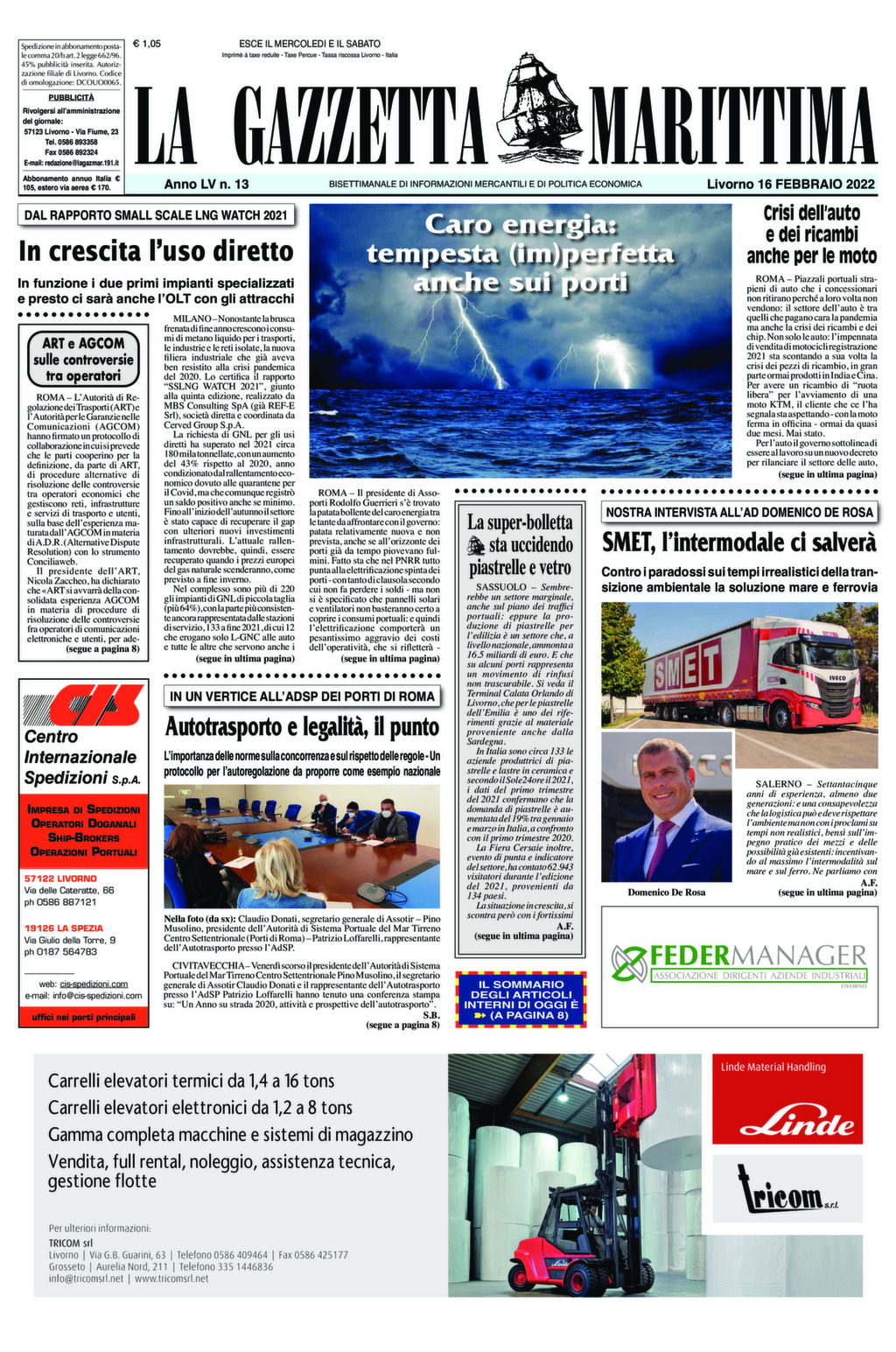 Giornale del 16-02-2022