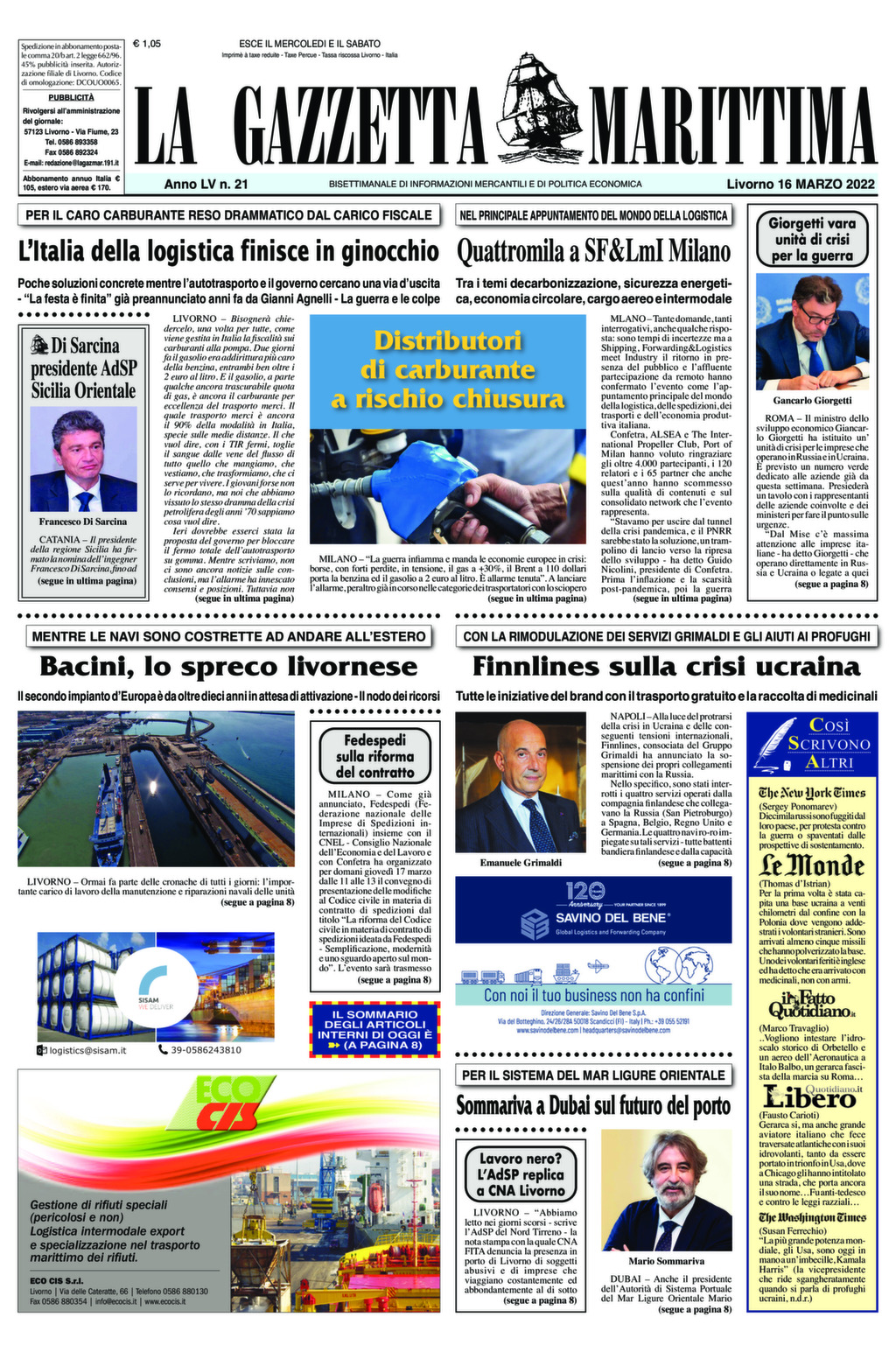 Giornale del 16-03-2022