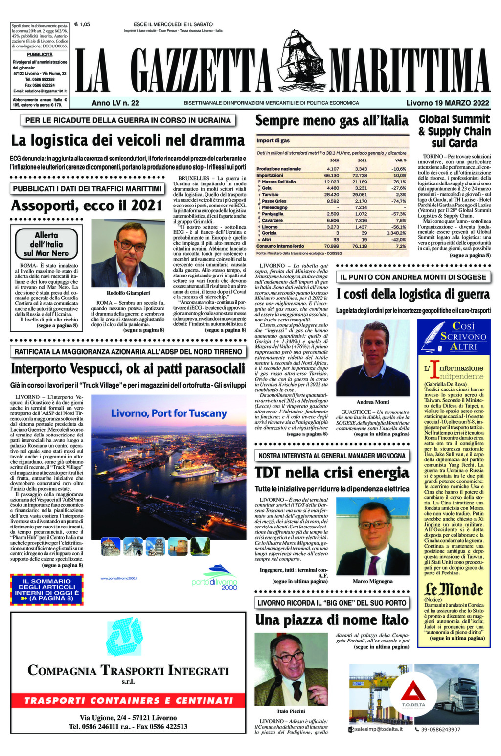 Giornale del 19-03-2022