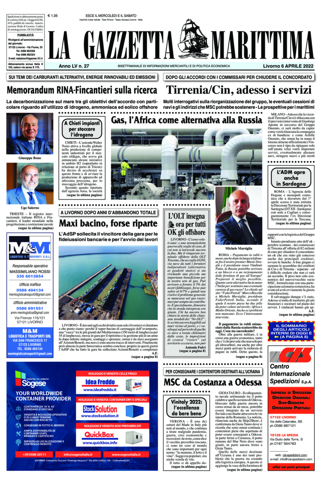 Giornale del 06-04-2022