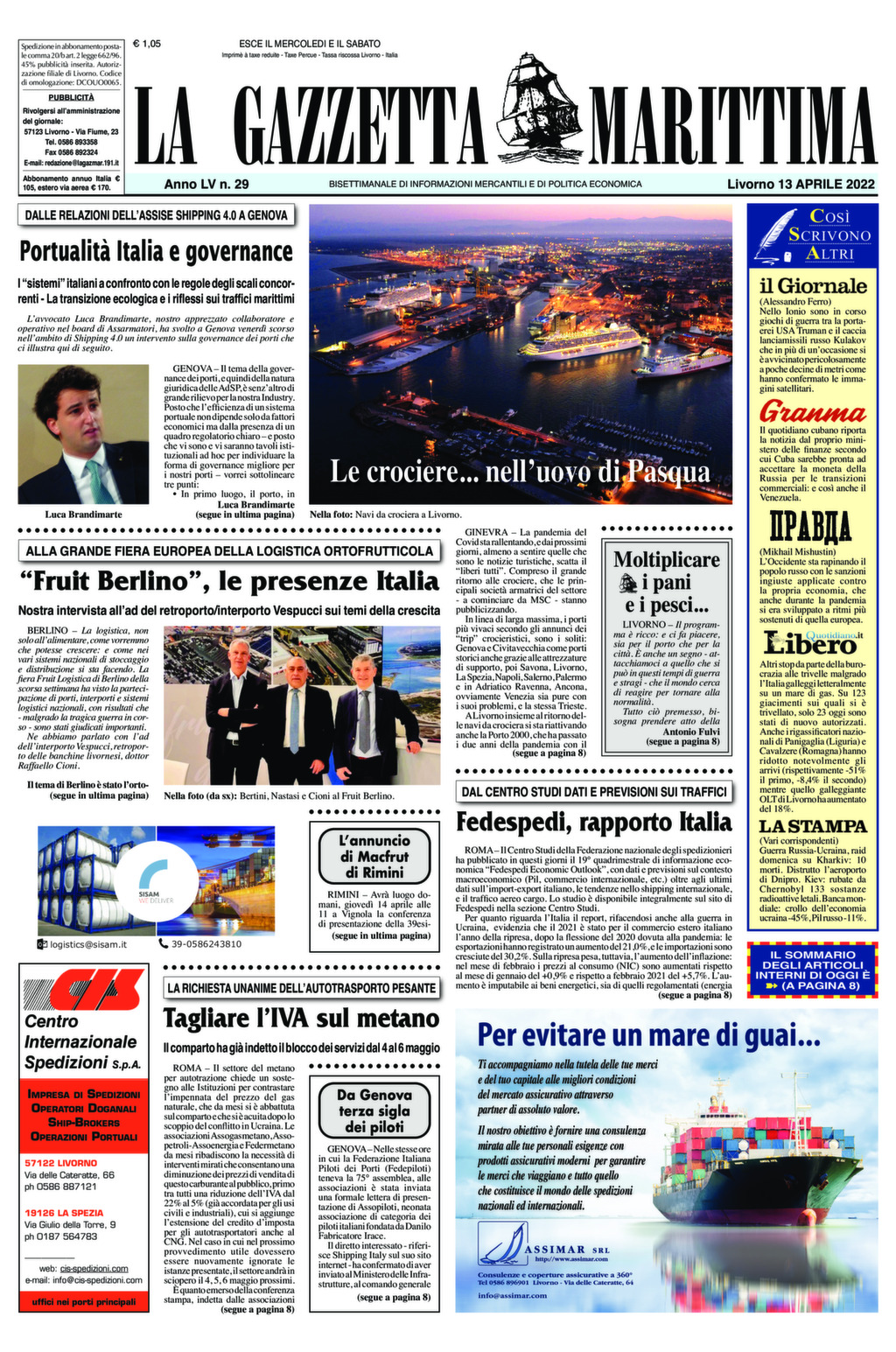 Giornale del 13-04-2022