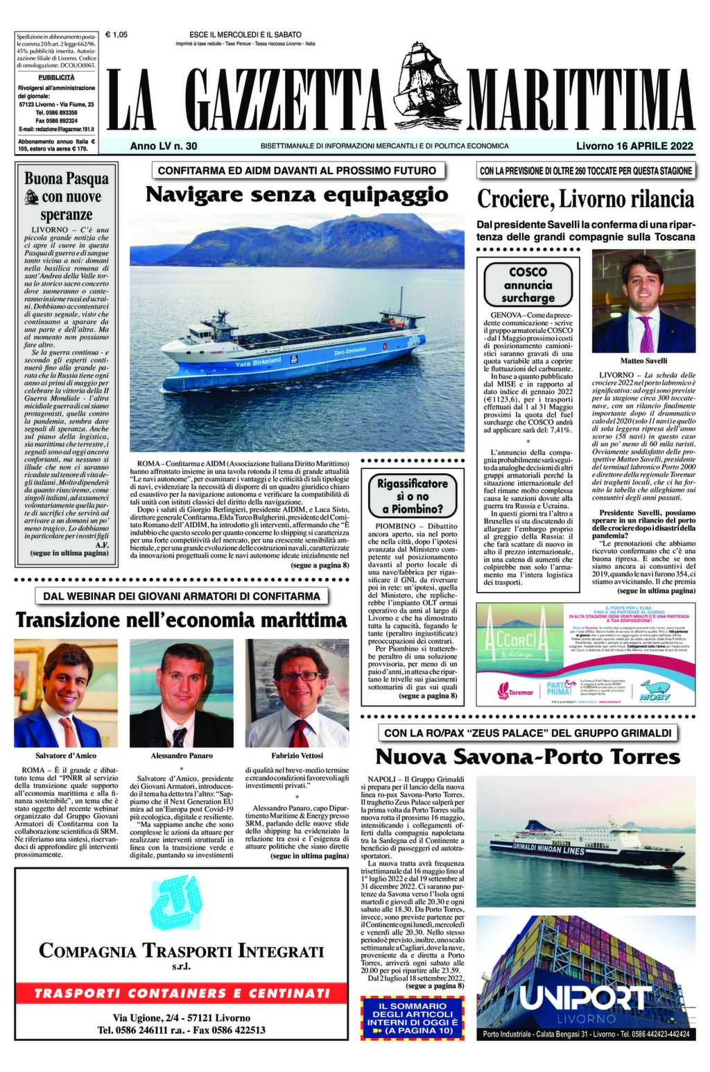 Giornale del 16-04-2022
