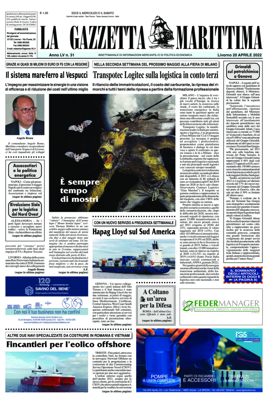 Giornale del 20-04-2022