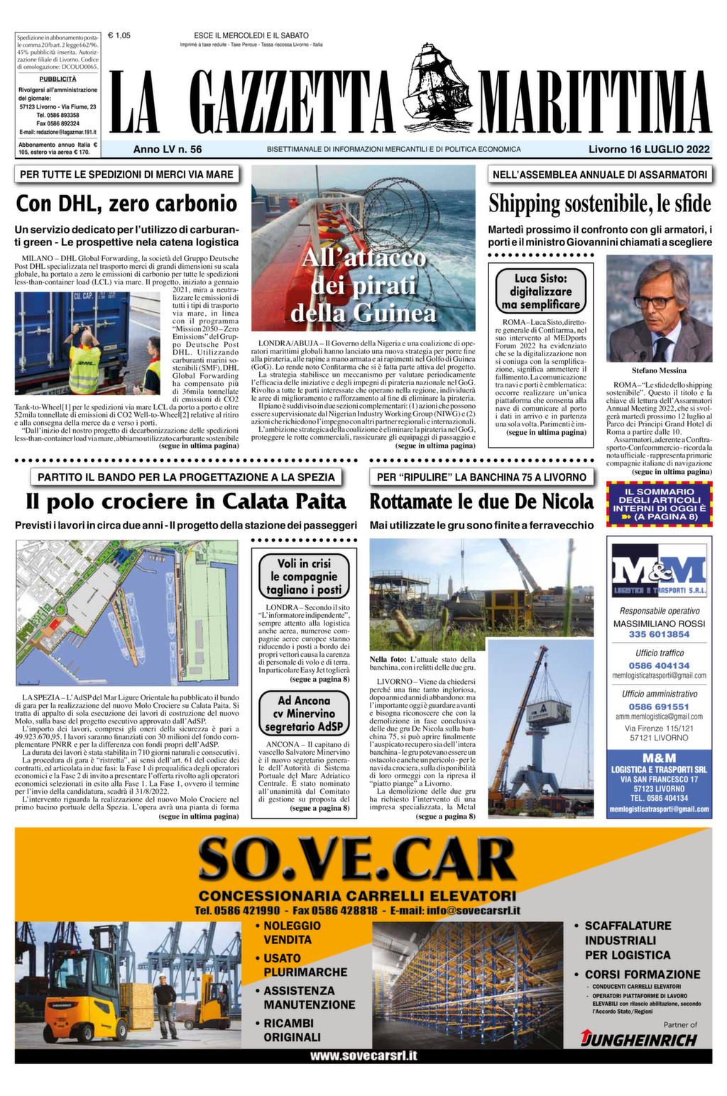 Giornale del 16-07-2022