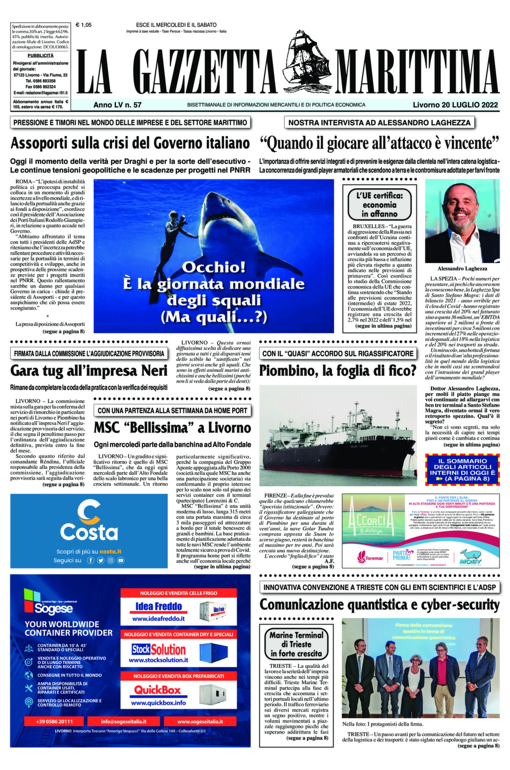 Giornale del 20-07-2022