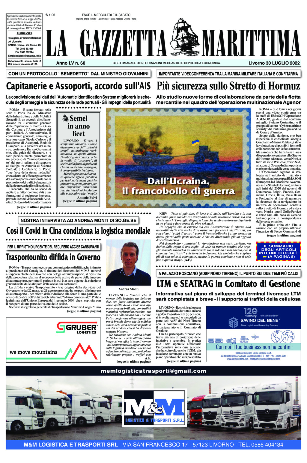 Giornale del 30-07-2022