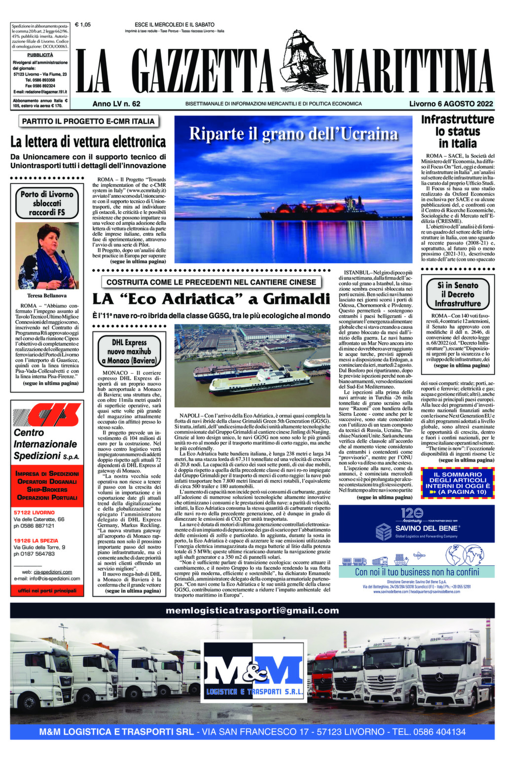 Giornale del 06-08-2022