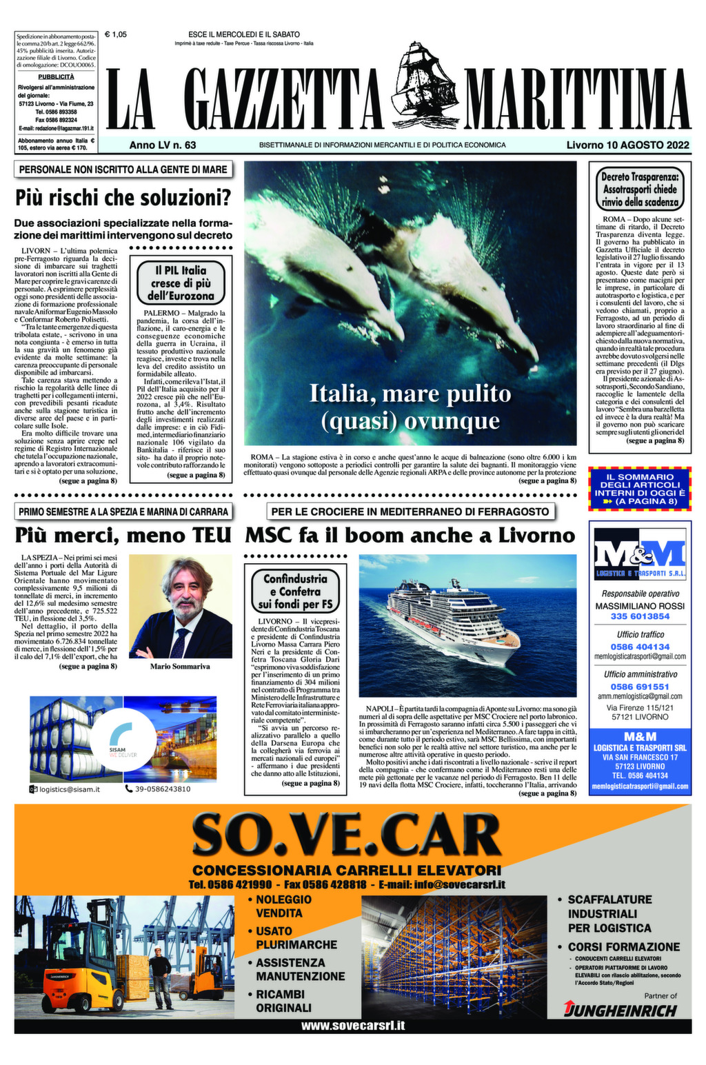Giornale del 10-8-2022