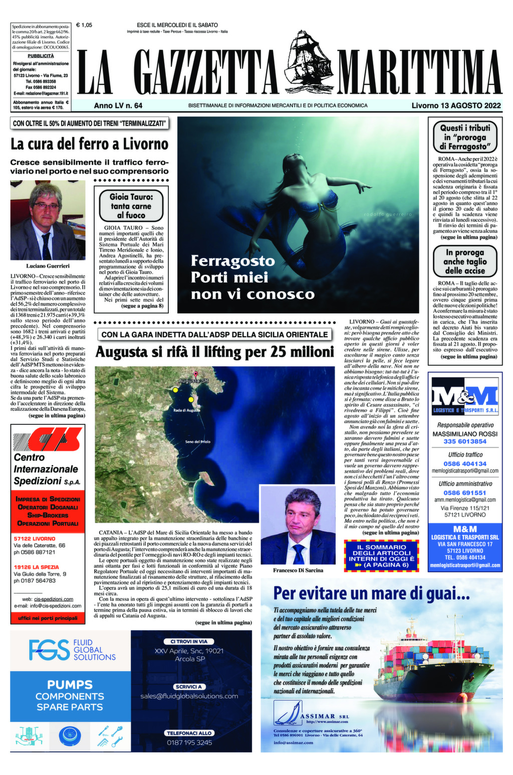 Giornale del 13-08-2022
