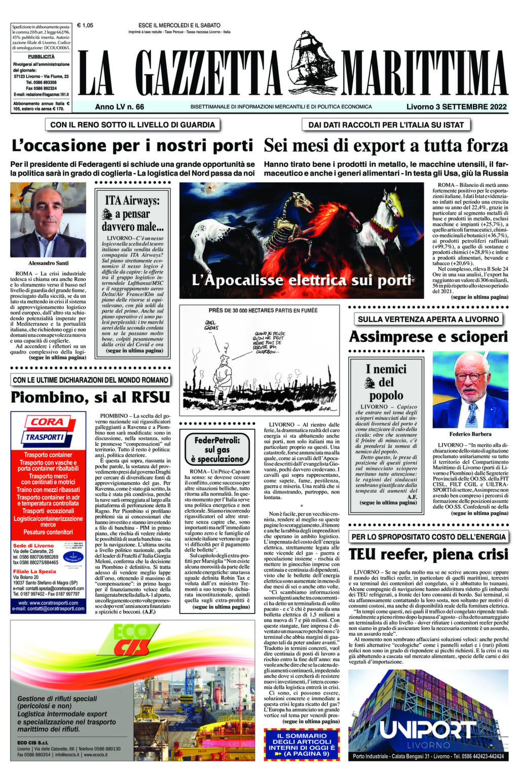 Giornale del 03-09-2022