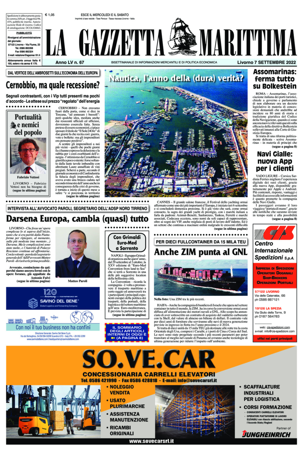 Giornale del 07-09-2022