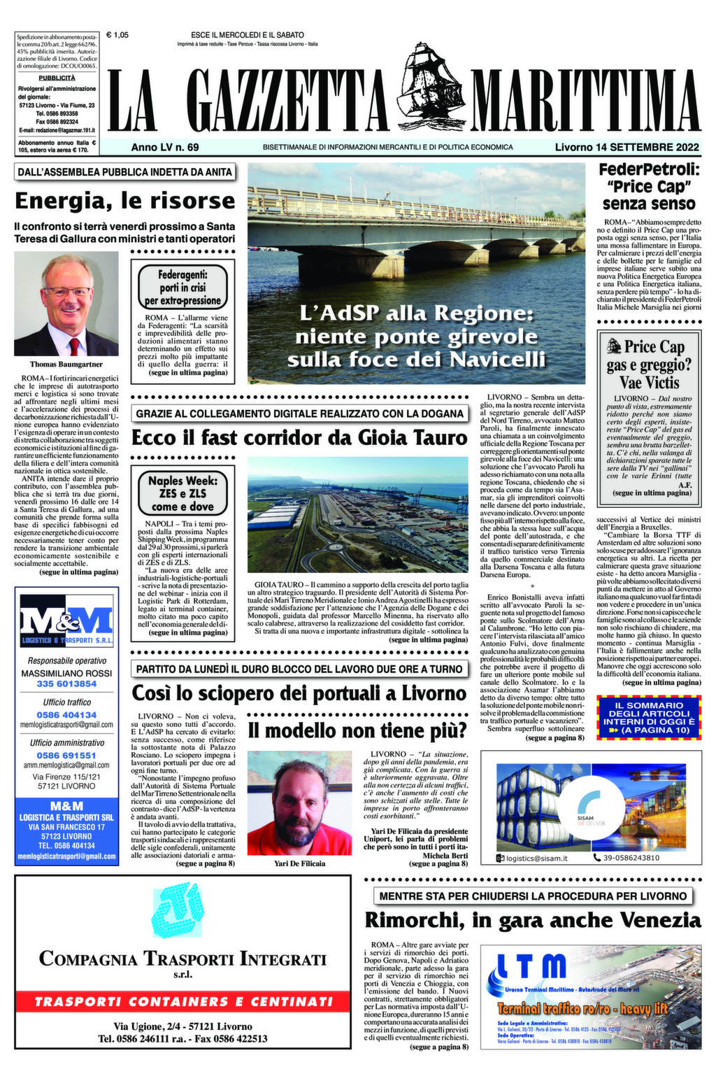Giornale del 14-09-2022