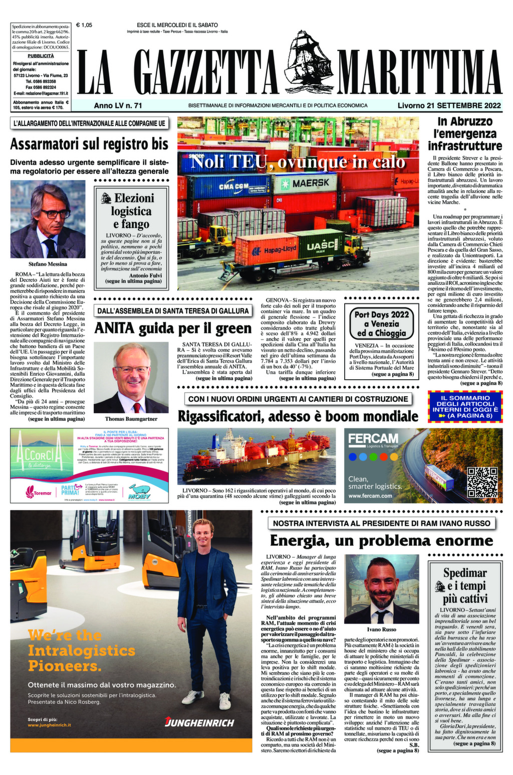 Giornale del 21-09-2022