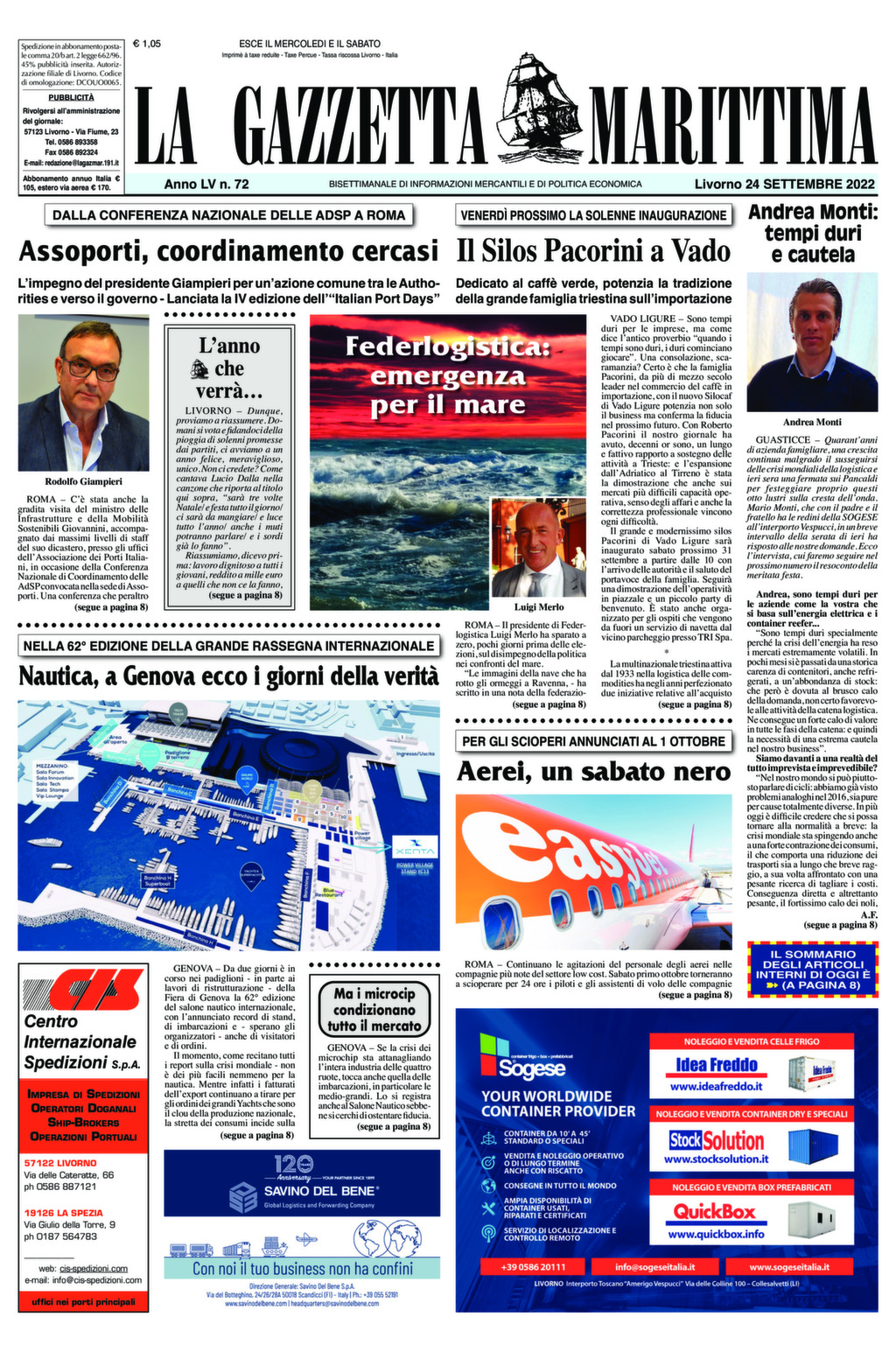 Giornale del 24-09-2022
