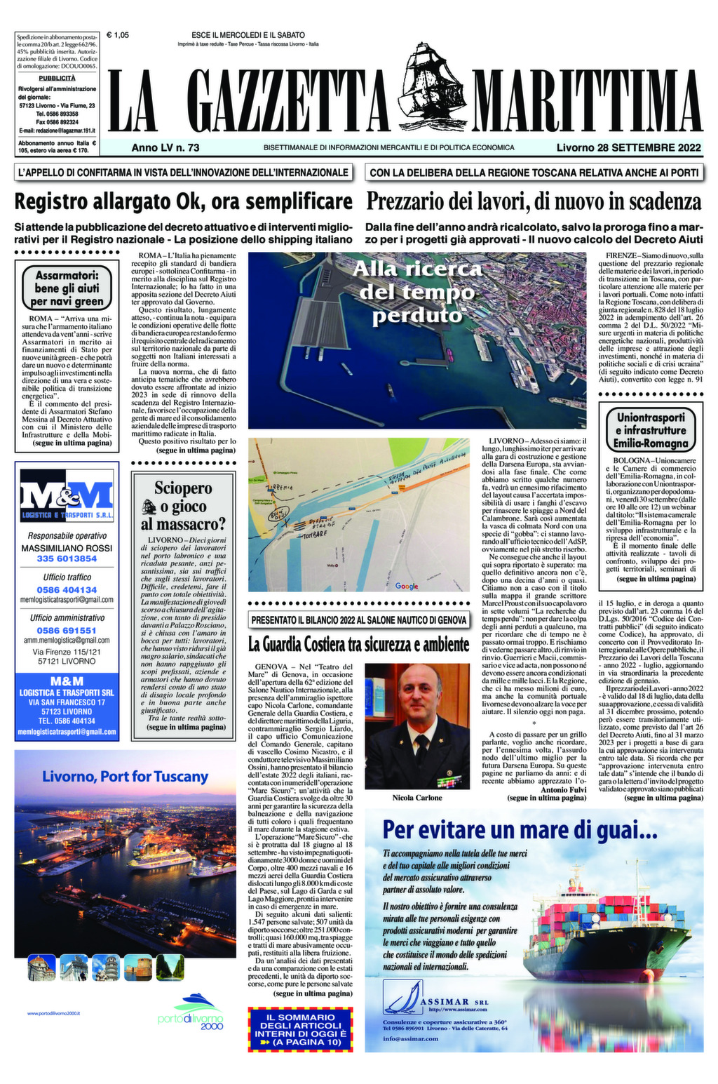 Giornale del 28-09-2022