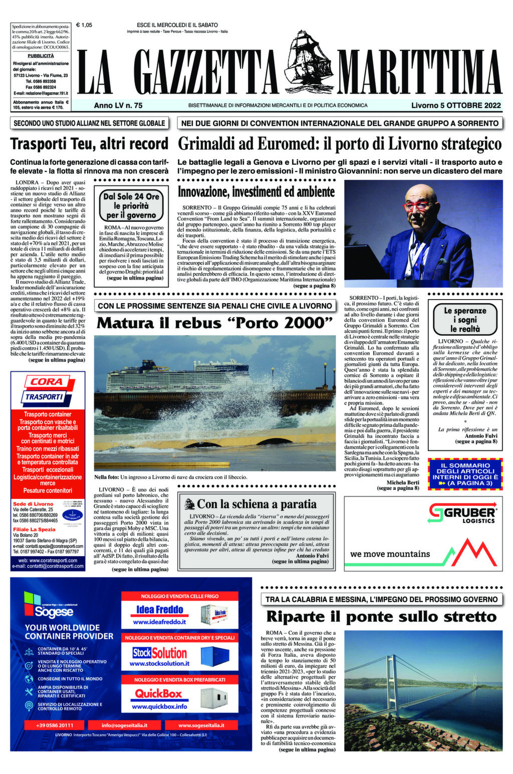 Giornale del 05-10-2022