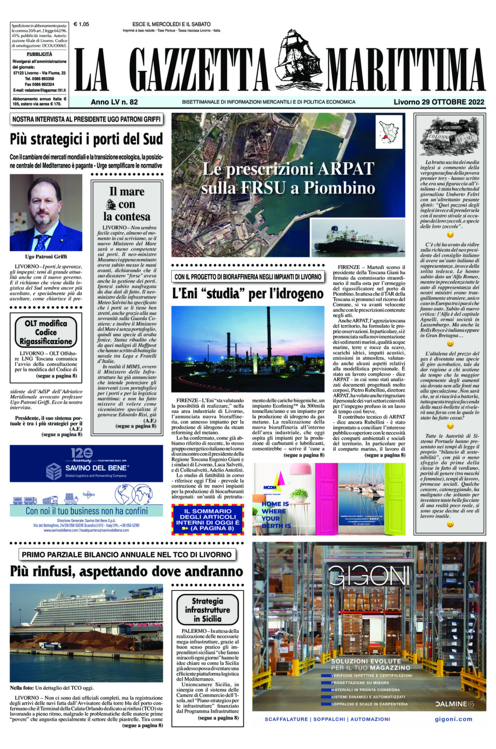 Giornale del 29-10-2022