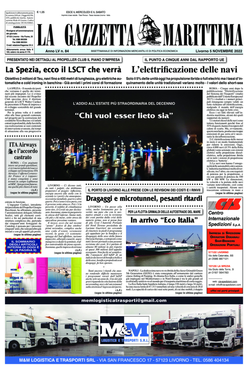 Giornale del 05-11-2022