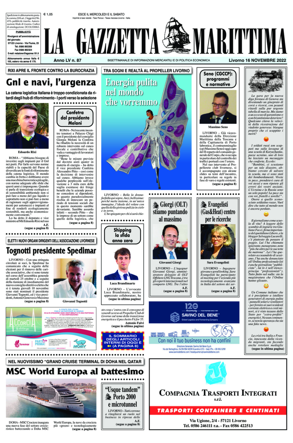 Giornale del 16-11-2022