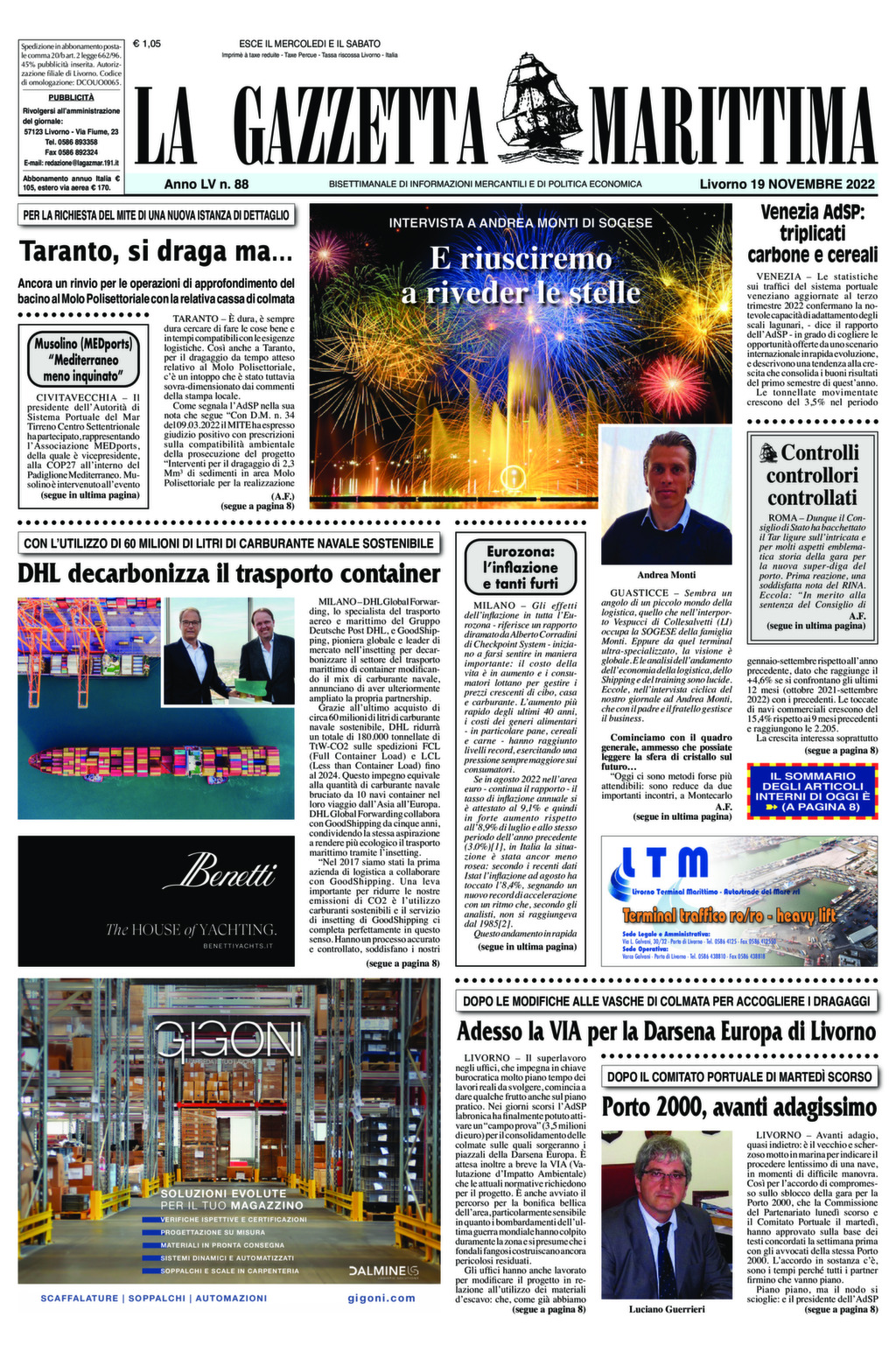 Giornale del 19-11-2022