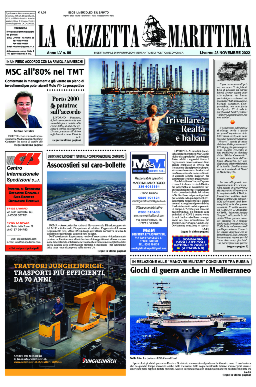 Giornale del 23-11-2022