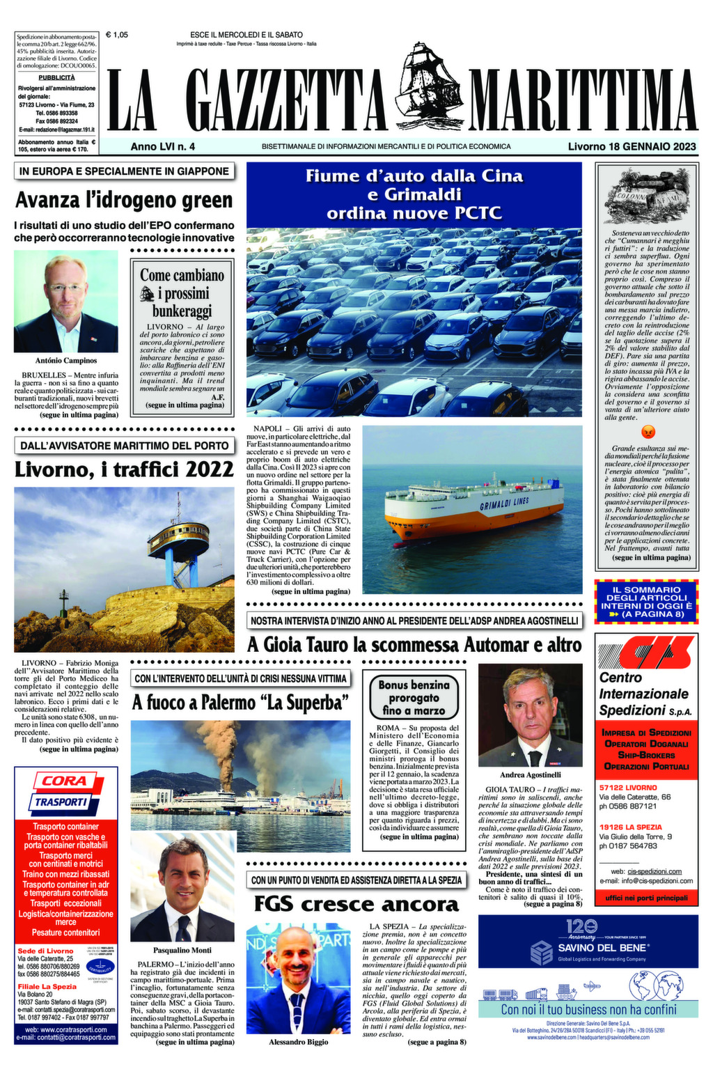 Giornale del 18-01-2023