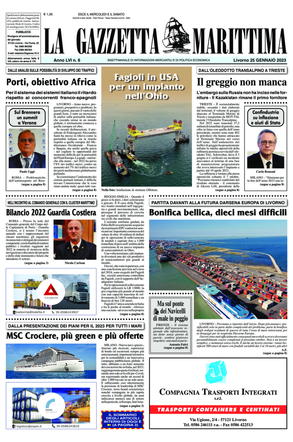 Giornale del 25-01-2023