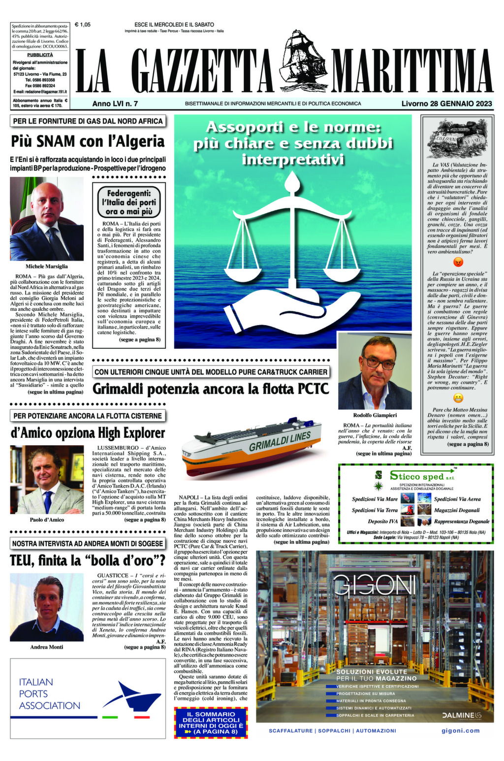 Giornale del 28-01-2023
